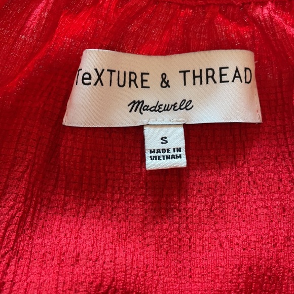 Madewell TeXTURE & THREAD Red Top - Picture 4 of 4